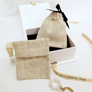 ถุงผ้ากระสอบขนาดเล็กทำมือพร้อมพิมพ์ลายตามสั่งสำหรับบรรจุภัณฑ์ของขวัญที่ยั่งยืน - Product Image 6