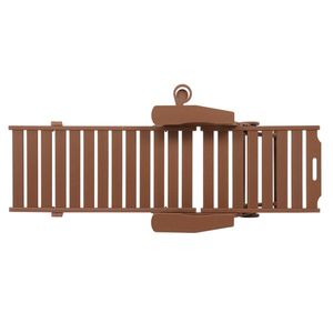 HDPE Backrest Adjustable Lying Bed 195*75.5*33cm Teak Color Sun Lounger - Product Image 4