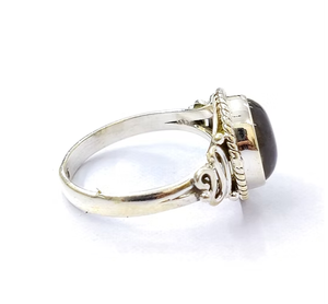 Handmade Sterling Silver 925 <b>Labradorite</b> Gemstone <b>Ring</b> With Smooth Fit - Unisex Jewelry Accessories for Daily Wear - Product Image 2