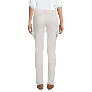 Pantalones Chinos de Moda Urbana para Mujer, Cintura Súper Flexible, Corte Ajustado, Pantalones Planos, Material Mezcla de Poliéster y Algodón, Agradable al Tacto - Product Image 2