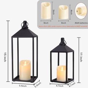 Vintage Metal <b>Lantern</b> with LED Candle - Wholesale Decorative Iron <b>Lanterns</b> from India - Product Image 4