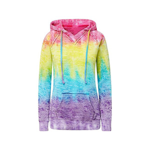 Sweatshirts et sweats à capuche longs pour femmes, vêtements décontractés pour femmes, sweats à capuche en tricot uni pour femme - Product Image 5