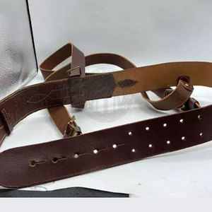 Cinturón Clásico Casual de Cuero Vacuno Estilo Sam Browne con Hebilla de Acero Resistente, Ecológico y Personalizable para Ropa Tradicional - Product Image 5