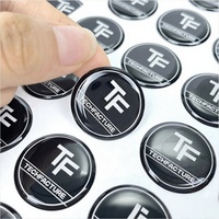 Autocollants 3D en dôme transparents comme du cristal, en époxy, avec texture de luxe en relief, durables, séchage rapide, imperméables, résistants aux rayures pour ordinateur