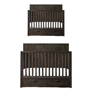 Lit d'enfant de haute qualité en bois massif de teck à des prix abordables de la boîte à bébé convertible d'Indonésie - Product Image 5