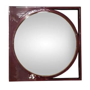 New Modern Black Square Wall <b>Mirror</b> with Durable Iron Geometric <b>Frame</b> Metal Material for Room Decor - Product Image 6