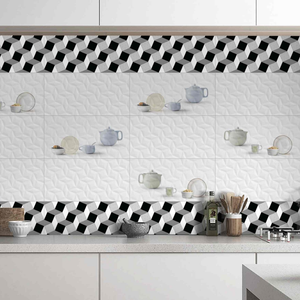 300x600 White Glossy Ceramic Wall <b>Tile</b> Sleek Minimalist Style For Professional Corporate Office And Commercial Building - Product Image 3
