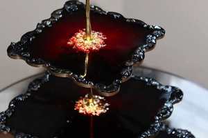 Resin <b>Cake</b> <b>Stand</b> <b>Set</b> of 2 Eco-Friendly Dishwasher Safe - Product Image 6