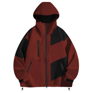 Chaqueta Cortavientos Adidas Techwear para Hombre, Impermeable, con Capucha, Estilo Urbano, Diseño Color Block, Táctica y Resistente al Viento - Product Image 3