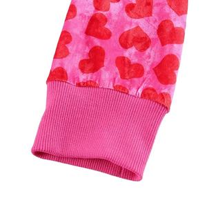 Econex Sports 2025, conjunto de Jogger con capucha recortada para mujer, chándal de moda informal de invierno con estampado de corazón para ropa al aire libre - Product Image 6