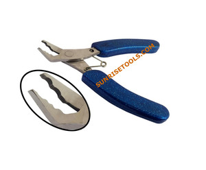 Pince à sertir les perles de haute qualité en acier inoxydable robuste de 4-1/2 pouces, outil de fabrication de bijoux SUNTOOLS/STIPL Modèle 501B - Product Image 2