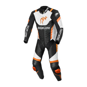 Combinaison de moto en cuir de course, combinaison de moto en cuir épais fabriquée au Pakistan, vêtements de moto, combinaison de course Kangaroo, qualité supérieure - Product Image 1