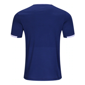 เสื้อยืดผู้ชายสีน้ำเงิน แขนสั้น คอกลม แห้งเร็ว สปอร์ต ทรงปกติ ผ้าถักโพลีเอสเตอร์ สีพื้น - Product Image 2