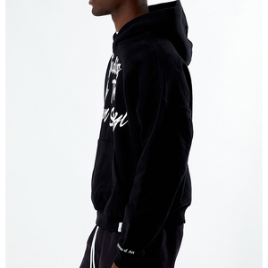 Sweat à capuche à impression en relief, fabricant OEM, en molleton de coton épais avec logo 3D en relief, style streetwear pour marques et commandes en gros - Product Image 3