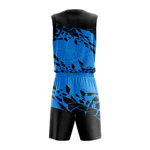 Conjunto de Camiseta de Baloncesto para Hombre SINEWY SPORTS, Cuello en V, Sin Mangas, Impresión Sublimada, Absorbe la Humedad, Ajuste Atlético, para Todas las Temporadas - Product Image 4