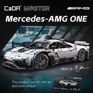Nouvel ensemble de construction MOC-C61503W : Voiture de sport technique, hypercar, véhicule rapide, briques de puzzle, jouet éducatif, cadeau de Noël pour enfants - Product Image 2