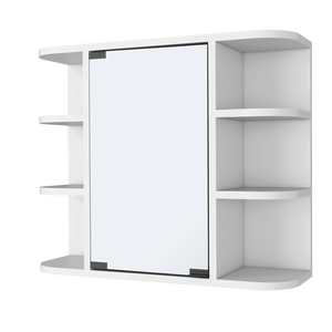 Armadietto per medicinali Valdez a sei ripiani con specchio per riporre oggetti in bagno - Product Image 6