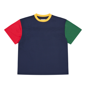 Maillot de baseball en mesh noir à col en V et manches courtes pour homme, respirant, coupe classique, couleur unie, vêtements de sport toutes saisons - Product Image 5