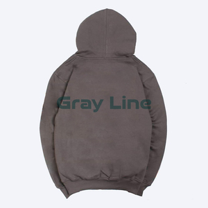 Sudadera con Capucha Ultra Suave, Forrada, a Cuadros, Transpirable, Tejida, Anti-Pilling, Corta, Ajustada, 280 gramos, Manga Larga - Product Image 6