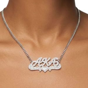 Collier pendentif cœur argenté scintillant pour femme, bijou élégant en cristal, accessoire cadeau pour fête, mariage, usage quotidien - Product Image 4