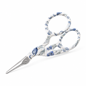 Tijeras de bordado y punto de cruz Blue Heron Garden, estilo grulla, de 4 pulgadas, de acero inoxidable, con punta afilada, para cortar hilos con precisión. - Product Image 3