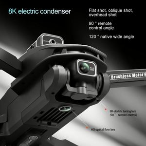 Outdoor V168 Max Professional Drone 8KHD Dual <b>Cameras</b> Foldable Outdoor Long Range WIFI FPV Portable Foldable Quadcopter - Product Image 2