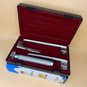 LAPA-737840-5-3 ชุดเครื่องมือส่องกล่องเสียงมิลเลอร์ไฟเบอร์ออปติก 3 ใบมีด 1-2-3 พร้อมด้ามจับสำหรับเด็ก คุณภาพพรีเมียม ใบมีดสแตนเลสแบบใช้ซ้ำได้ - Product Image 3