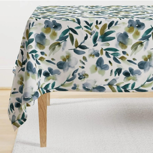 Rectangle Jacquard <b>Tablecloth</b>, Natural Fiber Linen and Cotton, Holiday Boho Colors Table Cover, Luxury European Linen, Seats 10- - Product Image 3