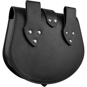 Bolsa Vikinga Hecha a Mano de Cuero Genuino, Bolsa Medieval con Dragón Celta Grabado, Accesorios para Cosplay LARP, Embalaje Personalizado - Product Image 6