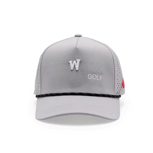 Gorra de golf impermeable de secado rápido al por mayor con hebilla trasera ajustable, gorra de rendimiento de 5 paneles que absorbe el sudor, suministro de marca con logotipo personalizado - Product Image 2