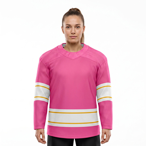 Camisetas de hockey sobre hielo para mujer, sublimación completa, venta al por mayor, camisetas de hockey de malla para mujer, camisetas de hockey de manga larga para mujer - Product Image 1
