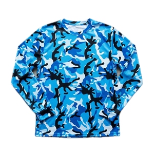 เสื้อยืดแขนยาวลายพรางสำหรับผู้ชาย ทรงเข้ารูป ผลิตจากโพลีเอสเตอร์ แห้งเร็ว ระบายอากาศได้ดี เหมาะสำหรับเล่นกีฬา - Product Image 4