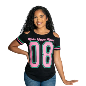 Camiseta de Lujo para Mujer con Hombros Descubiertos y Estampado, de Algodón Suave con Manga Recortada, Blusa Casual de Moda para Uso Diario - Product Image 2