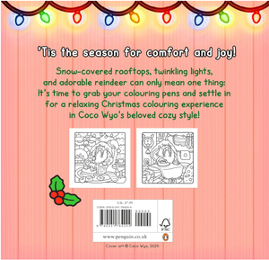 Libros de Colorear para Adultos con Temática Navideña Acogedora de Coco Wyo |   Páginas para Colorear de Papel con Diseños Navideños (Suministro al por Mayor) - Product Image 2