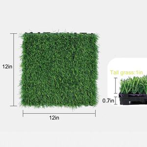 36 Piezas de Césped Artificial Encastrable de 12x12 Pulgadas para Patio, Balcón, Jardín - Césped Artificial Verde Premium - Product Image 6