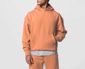 Sudaderas con Capucha de Algodón de 320 g/m² Más Vendidas para Hombre, Sudaderas de Felpa Francesa, Pantalones Deportivos, Conjunto de 2 Piezas para Gimnasio y Ropa Deportiva - Product Image 1
