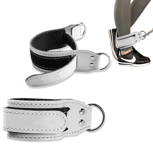 High Quality Unisex Adjustable Cowhide Leather <b>Ankle</b> Straps Workout <b>Ankle</b> Straps Leg Abs Glute Muscles Leather <b>Ankle</b> Straps - Product Image 2
