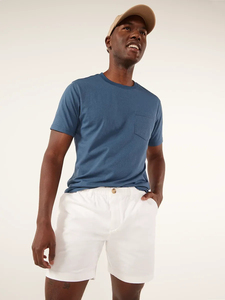 Soft Cotton Twill Sporty Elastic Waist Lightweight Summer <b>Lounge</b> <b>Shorts</b> for <b>Men</b> Solid Pattern Sportswear with Pockets - Product Image 3