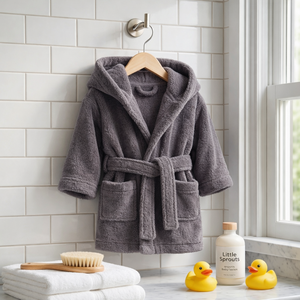 Albornoz Suave con Capucha para Bebé, Absorbente, 100% Algodón, Toalla Infantil, Envoltura de Baño para Niños Pequeños, Cómodo Regalo para el Hogar, Armario de Baño, Oeko-Tex - Product Image 2