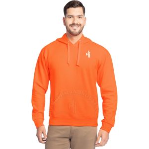 Sudadera con Capucha de Algodón Grueso de 400 GSM, Proveedor OEM/ODM, Diseño Personalizado, Sudadera con Capucha Gris para Hombre con Bolsillo Canguro - Product Image 3