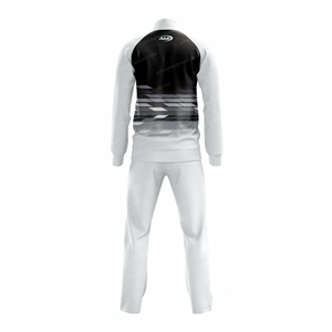 Chaqueta Deportiva con Cordón para Hombre AMI, Blanca y Negra, Transpirable, Ecológica, de Forro Polar y Nailon, para Invierno - Product Image 3