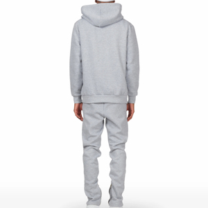 Conjuntos Deportivos de Invierno con Capucha, Estilo Urbano, Personalizables con Logotipo, de Alta Calidad, Transpirables, de Algodón Grueso para Hombre, de Dos Piezas - Product Image 6