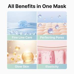 Mascarilla Facial Nocturna Vegana ROOTIO con Colágeno, Blanqueadora, Minimiza Poros, Reafirmante y Antienvejecimiento, Cuidado Facial Coreano - Product Image 4