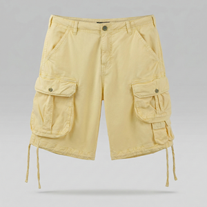 Pantalones Cortos Cargo Casuales para Hombre al por Mayor, 98% Algodón 2% Spandex, Tejido Sólido, Ecológico, Elástico, Utilitario, Marca Privada Disponible - Product Image 1