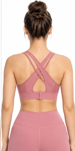 Women Training Sports Bra Breathable Seamless Four Way Stretch Yoga Gym Running Fitness Crop <b>Top</b> Logo <b>Low</b> MOQ Supportive - Product Image 2
