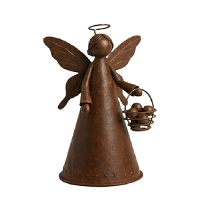 Adornos Navideños de Lujo, Ángeles Metálicos Colgantes, Decoraciones para Árboles, Figuras Festivas para el Hogar y Fiestas - Product Image 3