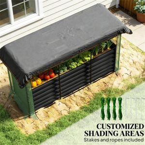 Fioriera Rialzata Grigio Scuro per Giardino con Rete - Product Image 2