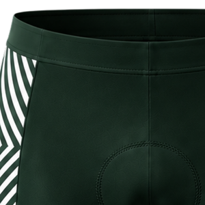 Dark Green White <b>Cycling</b> <b>Shorts</b> Custom <b>Padded</b> Breathable Quick Dry Stretch Bicycle Racing Road Bike Training Performance Wear - Product Image 5