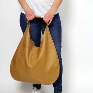 Sac Hobo en cuir marron sac à main marron camel pour femme marron clair doux tous les jours marron sac à main LHB-0082 - Product Image 1