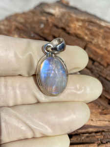 Colgante de Plata de Ley 925, piedra preciosa lunar, joyería de plata hecha a mano, colgante de alineación de Chakra para collares para regalo - Product Image 6